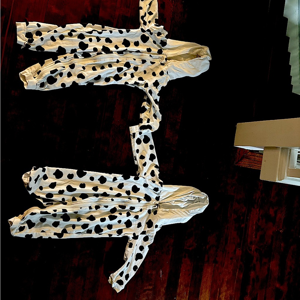 Matching toddler dalmatian costumes